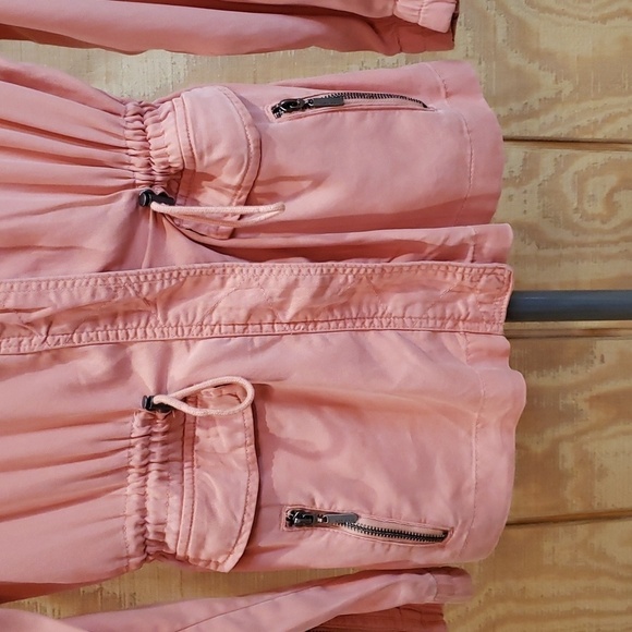 Max Jeans NEW Barn Chore Tencel Orange Utility Jacket Size XS - Picture 3 of 10